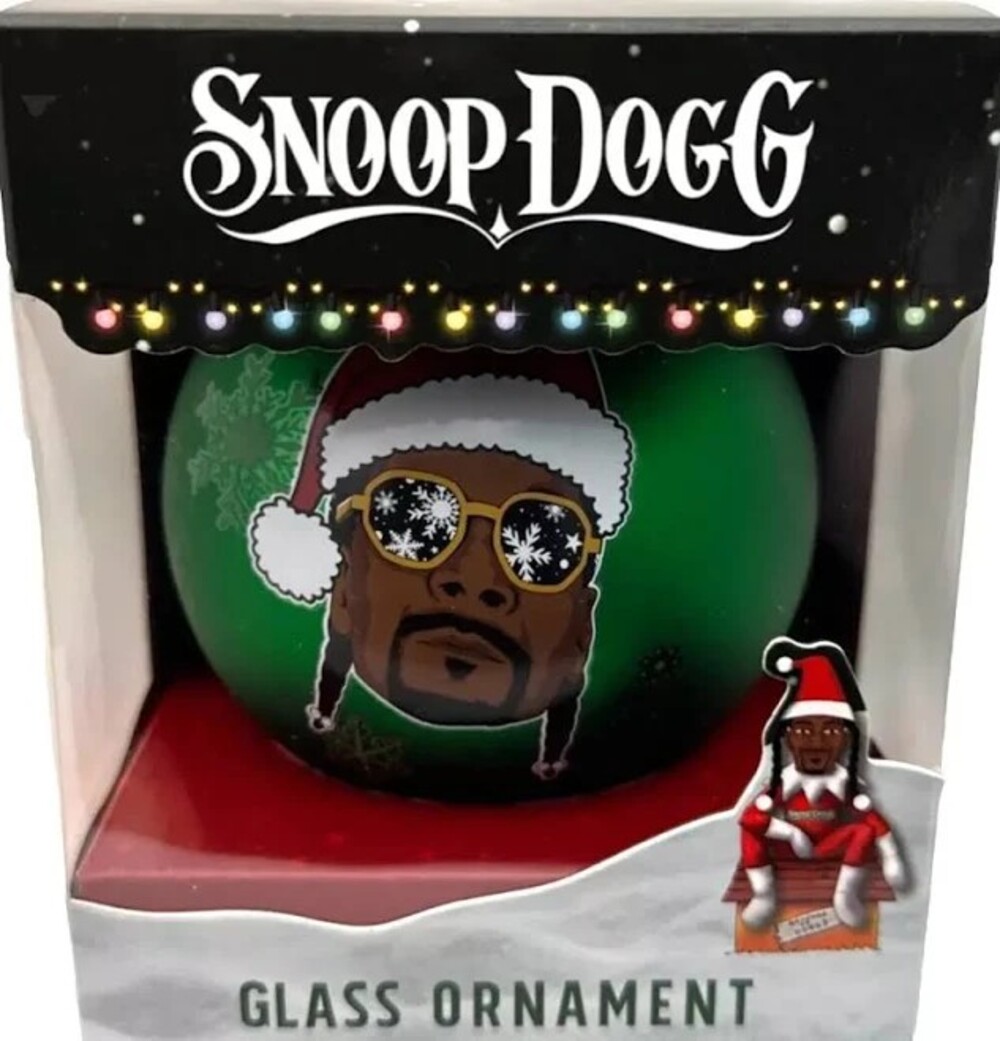 Snoop Dogg Green Glass Ball Ornament 4